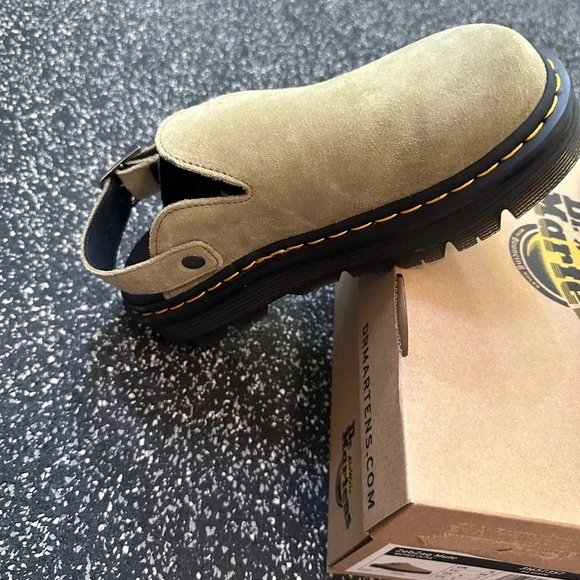 Dr. Martens Zebzag Mule in Muted Olive - Picture 5 of 9